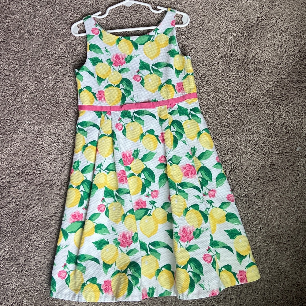 Janie and Jack lemon dress size 5